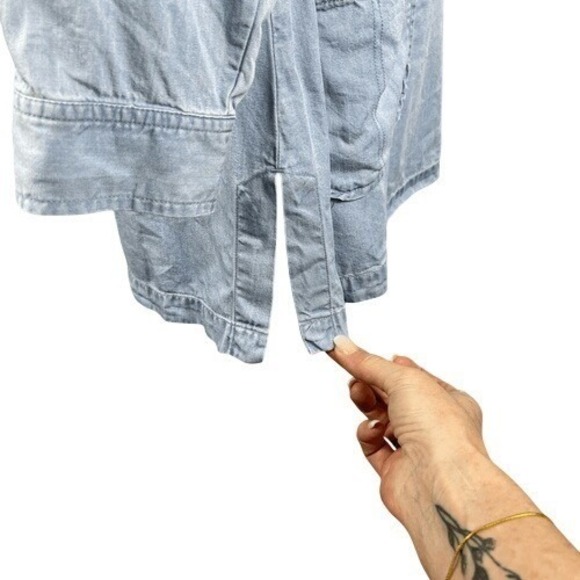 Soft Surroundings Alee Tencel Chambray Tunic PXL - Picture 7 of 12